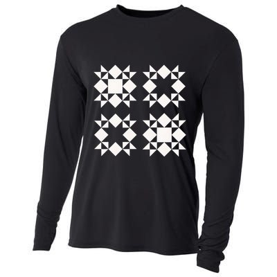 Quilt Block For Quilters Cooling Performance Long Sleeve Crew