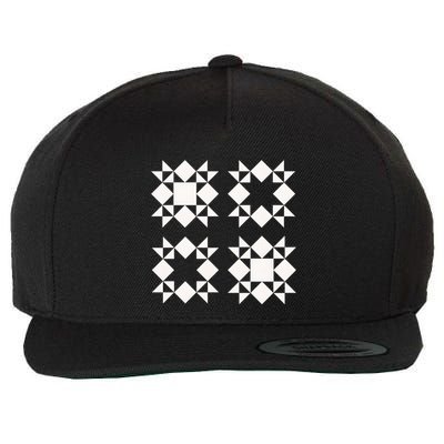 Quilt Block For Quilters Wool Snapback Cap