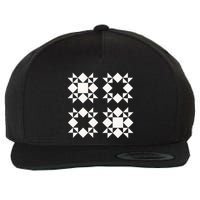 Quilt Block For Quilters Wool Snapback Cap