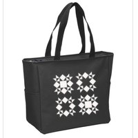 Quilt Block For Quilters Zip Tote Bag