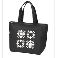 Quilt Block For Quilters Zip Tote Bag