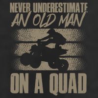 Quad Bike Funny Four Wheeler Quad An Old Man On A Quad ATV 11oz C Handle Ceramic Mug
