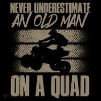 Quad Bike Funny Four Wheeler Quad An Old Man On A Quad ATV Poster