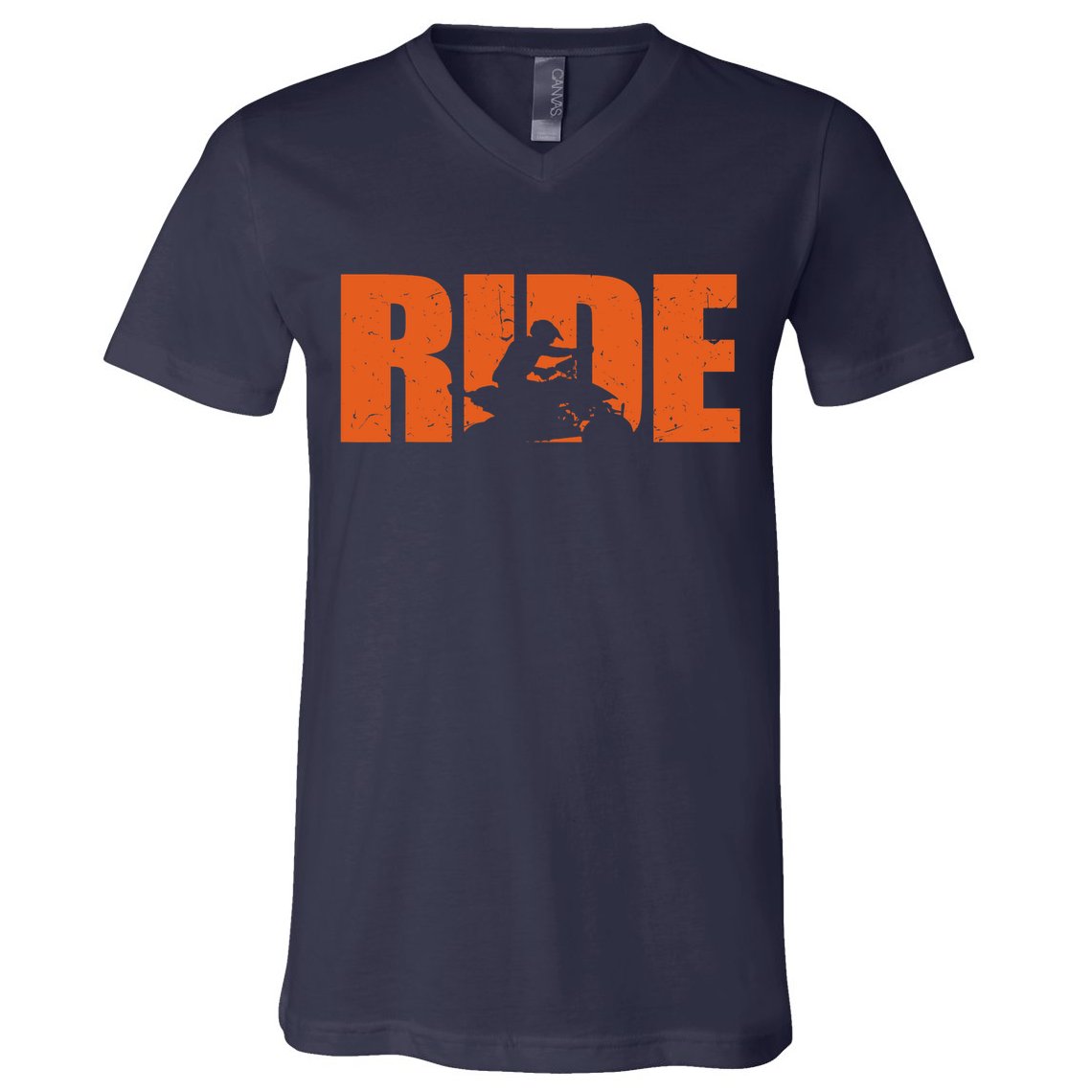Quad Bike Funny Quad Biker RIDE Four Wheeler Quad ATV V-Neck T-Shirt