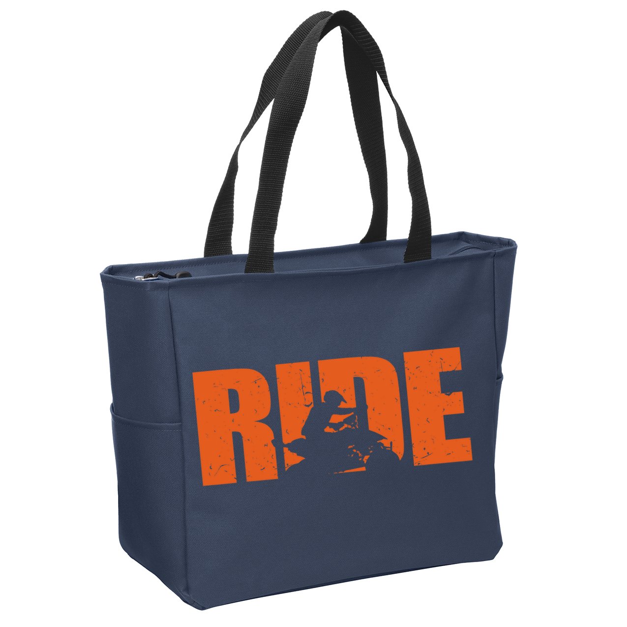 Quad Bike Funny Quad Biker RIDE Four Wheeler Quad ATV Zip Tote Bag