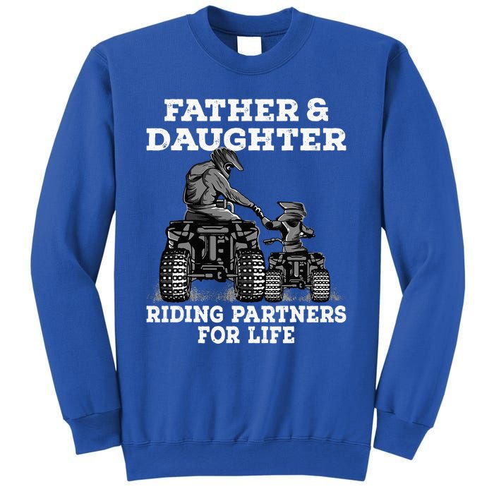 Quad Bike Father And Daughter Riding Partners ATV Sweatshirt