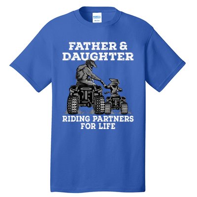 Quad Bike Father And Daughter Riding Partners ATV Tall T-Shirt