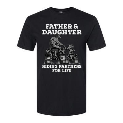 Quad Bike Father And Daughter Riding Partners ATV Softstyle CVC T-Shirt