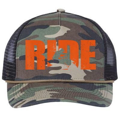 Quad Bike Funny Quad Biker RIDE Four Wheeler Quad ATV Retro Rope Trucker Hat Cap