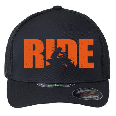 Quad Bike Funny Quad Biker RIDE Four Wheeler Quad ATV Flexfit Unipanel Trucker Cap