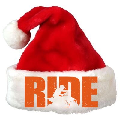 Quad Bike Funny Quad Biker RIDE Four Wheeler Quad ATV Premium Christmas Santa Hat