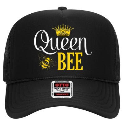 Queen Bee Halloween Costume For Bee Keeper Women Girl High Crown Mesh Back Trucker Hat