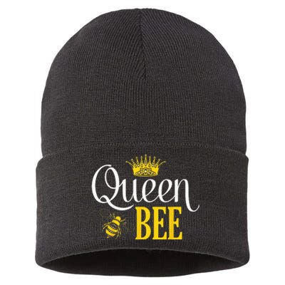 Queen Bee Halloween Costume For Bee Keeper Women Girl Sustainable Knit Beanie