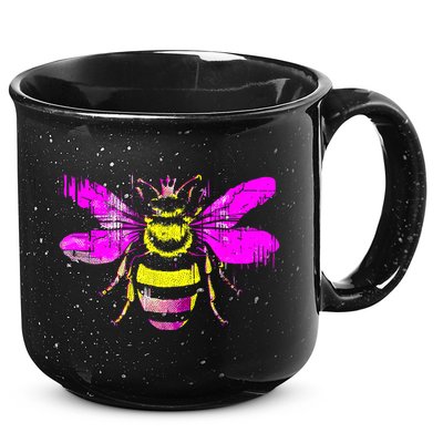 Queen Bee Honey Bee Vintage 15oz Campfire Ceramic Mug