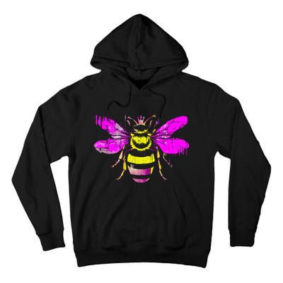 Queen Bee Honey Bee Vintage Tall Hoodie