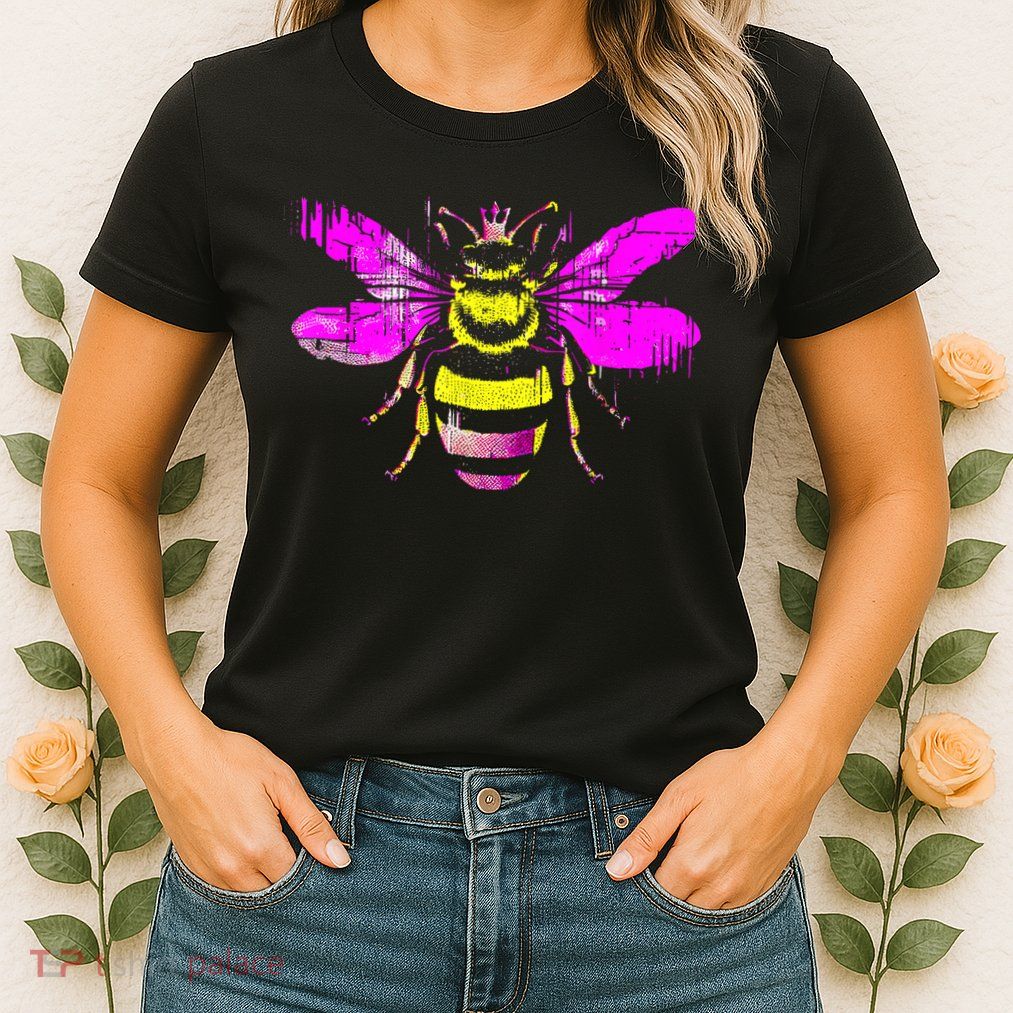 Queen Bee Honey Bee Vintage Womens T-Shirt