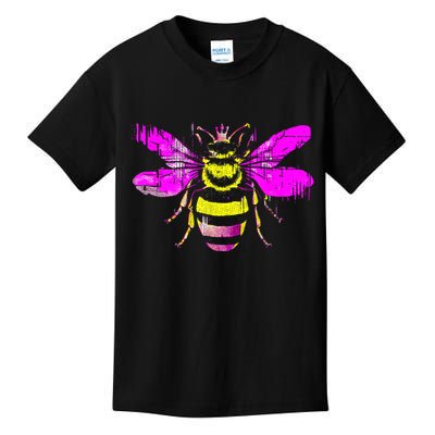 Queen Bee Honey Bee Vintage Kids T-Shirt