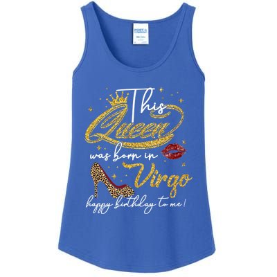 Queen Born In Virgo Funny Gift August September Birthday Great Gift Ladies Essential Tank