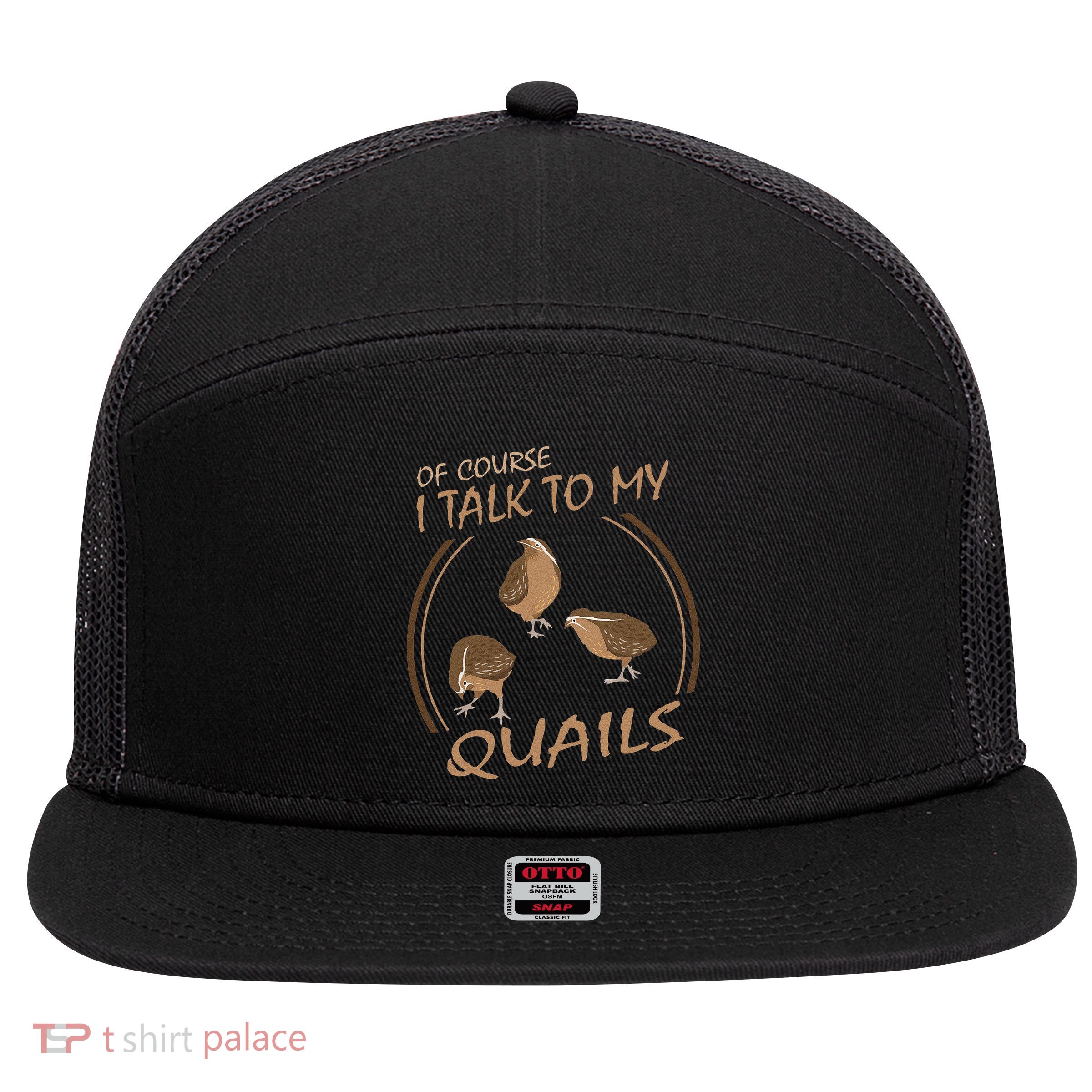 Quail Bird Lover Gift Just A  Who Loves Quails 7 Panel Mesh Trucker Snapback Hat