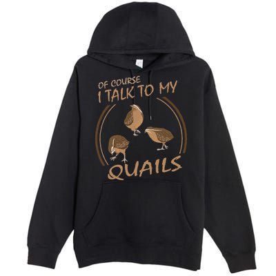 Quail Bird Lover Gift Just A  Who Loves Quails Premium Pullover Hoodie