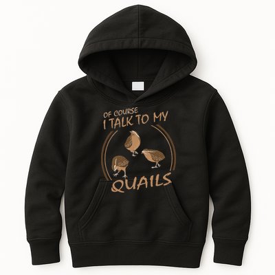 Quail Bird Lover Gift Just A  Who Loves Quails Kids Hoodie
