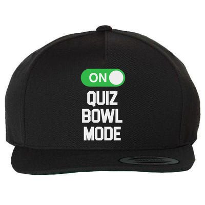 Quiz Bowl Mode On Cool For Quiz Bowl Team Members Wool Snapback Cap