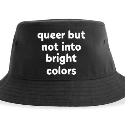 Queer But Not Into Bright Colors Sustainable Bucket Hat