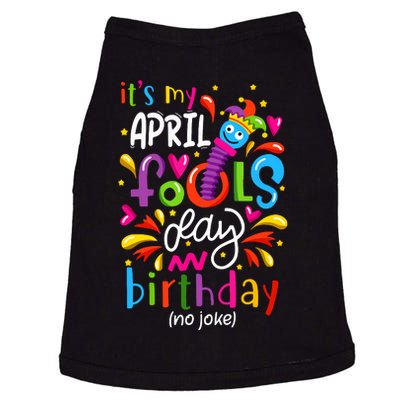 Queen Born On April 1st April Fools Day Birthday Doggie Tank