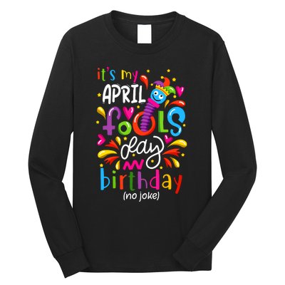 Queen Born On April 1st April Fools Day Birthday Long Sleeve Shirt