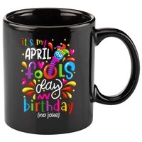 Queen Born On April 1st April Fools Day Birthday 11oz C Handle Ceramic Mug