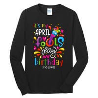 Queen Born On April 1st April Fools Day Birthday Tall Long Sleeve T-Shirt