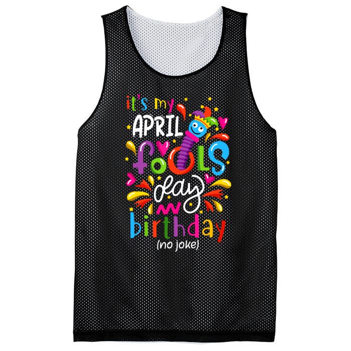 Queen Born On April 1st April Fools Day Birthday Mesh Reversible Basketball Jersey Tank