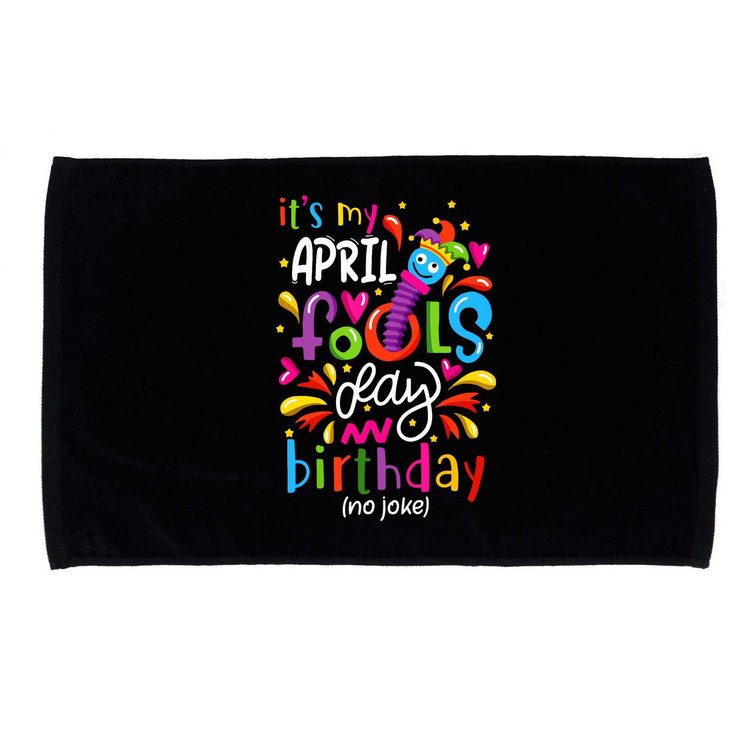 Queen Born On April 1st April Fools Day Birthday Microfiber Hand Towel