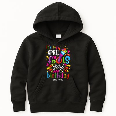 Queen Born On April 1st April Fools Day Birthday Kids Hoodie