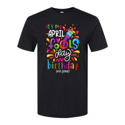 Queen Born On April 1st April Fools Day Birthday Softstyle CVC T-Shirt