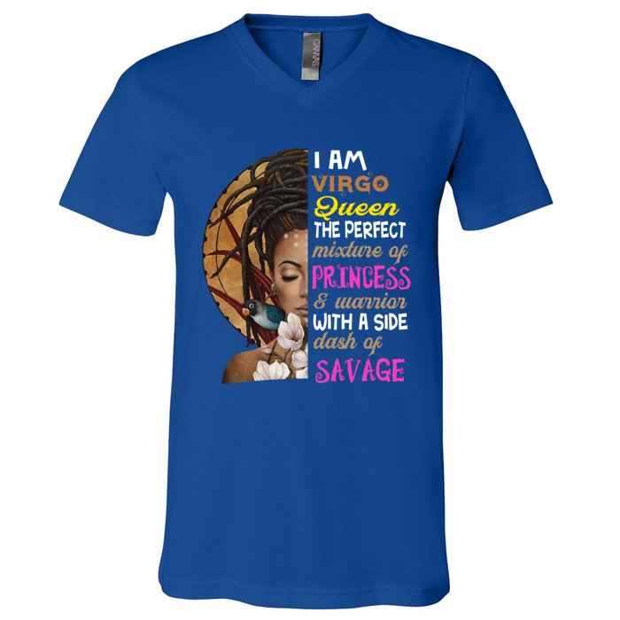 Queen Birthday Virgo August Or September Gift V-Neck T-Shirt