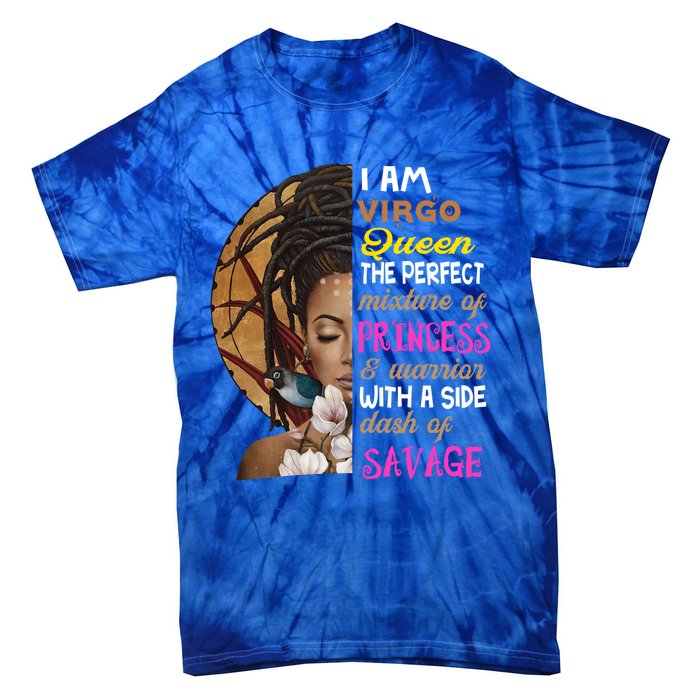 Queen Birthday Virgo August Or September Gift Tie-Dye T-Shirt