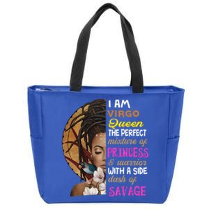 Queen Birthday Virgo August Or September Gift Zip Tote Bag