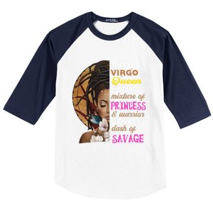 Queen Birthday Virgo August Or September Gift Baseball Sleeve Shirt