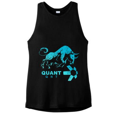 Quant Crypto Bullrun Qnt Token Blockchain Rich Millionaire Great Gift Ladies PosiCharge Tri-Blend Wicking Tank