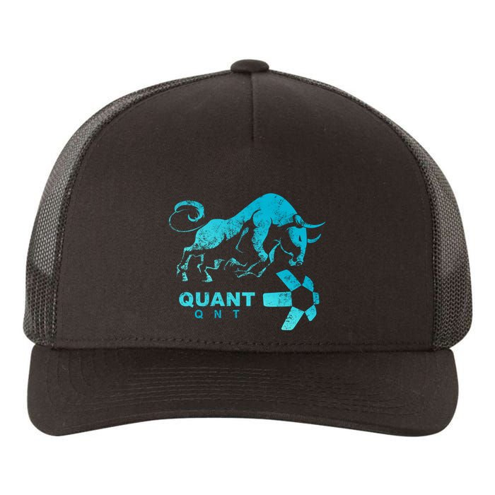 Quant Crypto Bullrun Qnt Token Blockchain Rich Millionaire Great Gift Yupoong Adult 5-Panel Trucker Hat