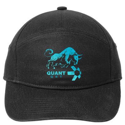 Quant Crypto Bullrun Qnt Token Blockchain Rich Millionaire Great Gift 7-Panel Snapback Hat