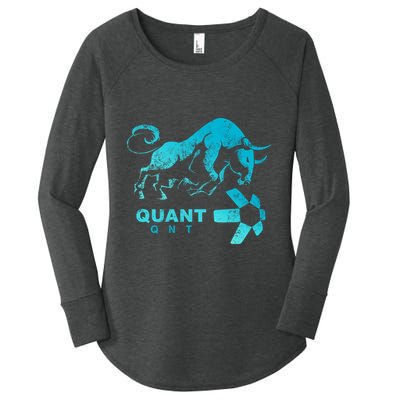 Quant Crypto Bullrun Qnt Token Blockchain Rich Millionaire Great Gift Women's Perfect Tri Tunic Long Sleeve Shirt