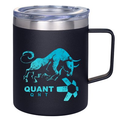 Quant Crypto Bullrun Qnt Token Blockchain Rich Millionaire Great Gift 12oz Stainless Steel Coffee Mug