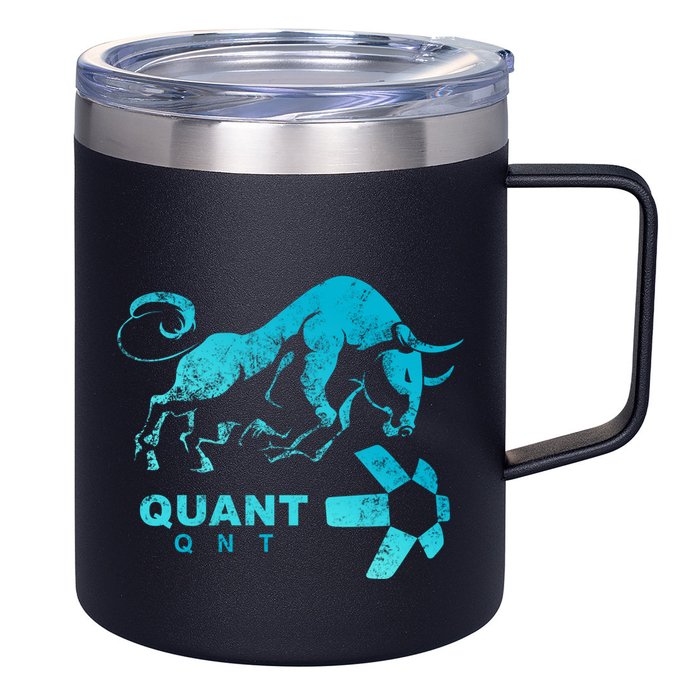 Quant Crypto Bullrun Qnt Token Blockchain Rich Millionaire Great Gift 12oz Stainless Steel Coffee Mug