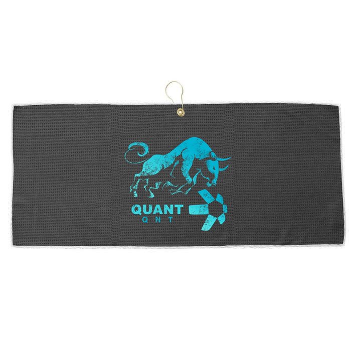 Quant Crypto Bullrun Qnt Token Blockchain Rich Millionaire Great Gift Large Microfiber Waffle Golf Towel