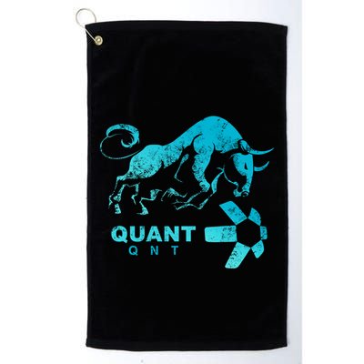 Quant Crypto Bullrun Qnt Token Blockchain Rich Millionaire Great Gift Golf Towel