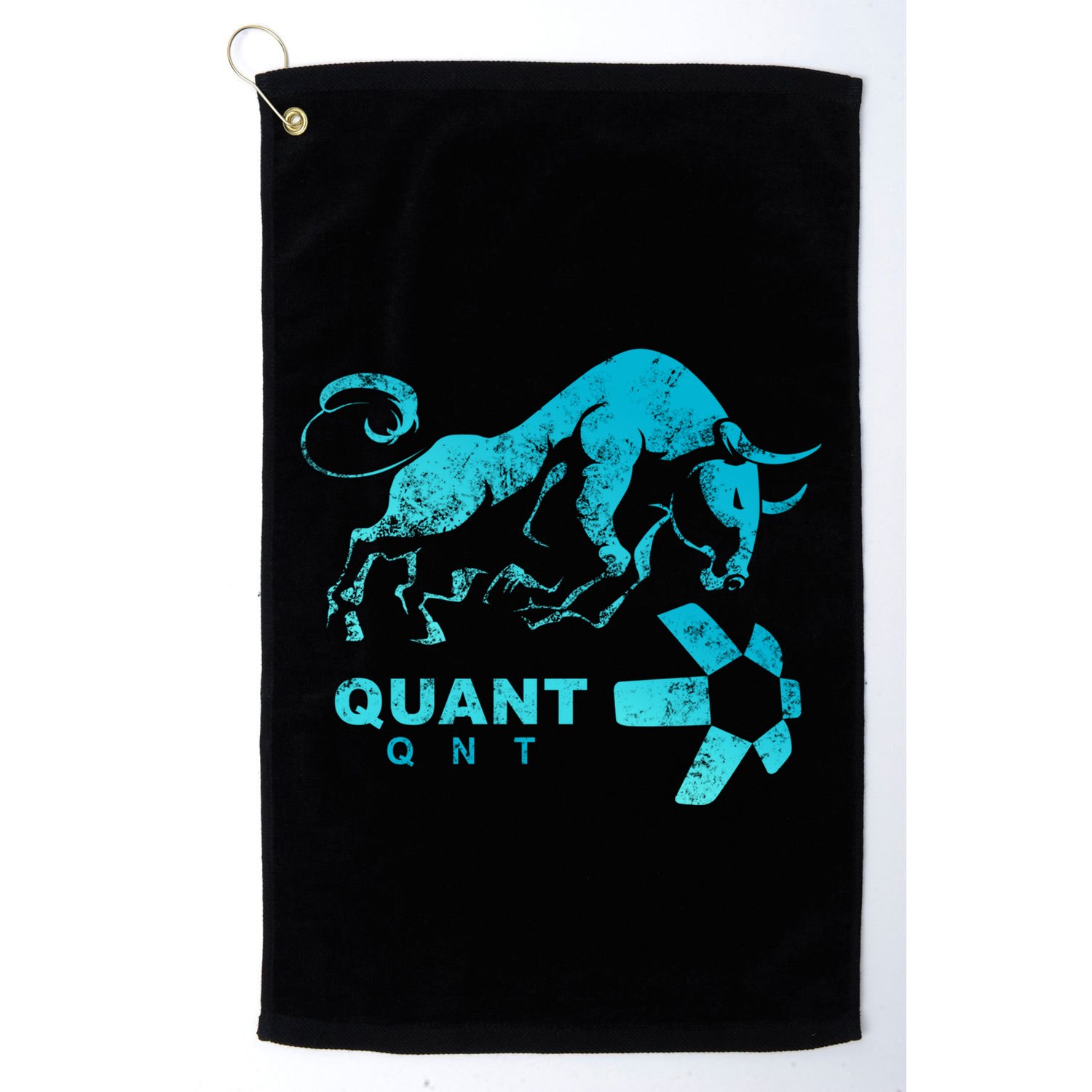 Quant Crypto Bullrun Qnt Token Blockchain Rich Millionaire Great Gift Golf Towel