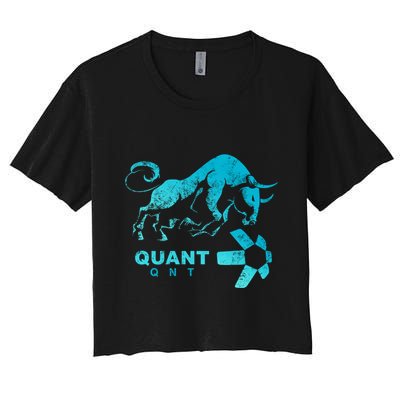 Quant Crypto Bullrun Qnt Token Blockchain Rich Millionaire Great Gift Crop Top