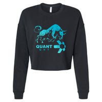 Quant Crypto Bullrun Qnt Token Blockchain Rich Millionaire Great Gift Cropped Pullover Crew